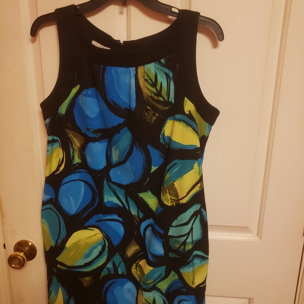 Summer Sheath multi color dress / WITH SHRUG! - Picture 3 of 7